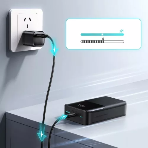 Joyroom JR-QP192 Star Series Mini 20000mAh 22.5W Powerbank digitális -6956116781675 9 kép