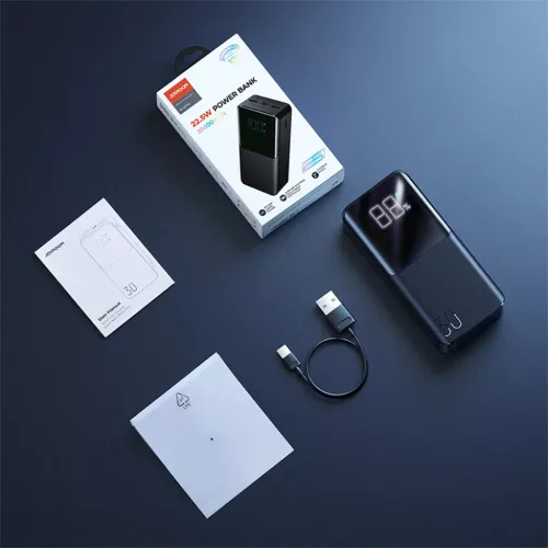 Joyroom Powerbank 22.5W 30000mAh PD QC3.0 AFC fekete (JR-QP193)-6941237185136 7 kép