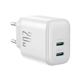 Joyroom JR-TCF12 hálózati töltő 2x USB-C 20W PD / QC 3.0 - fehér-6956116722869 2 kép
