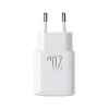 Joyroom JR-TCF20 USB-C PD 20W hálózati töltő - fehér + USB-C / US-6956116723118 3 kép