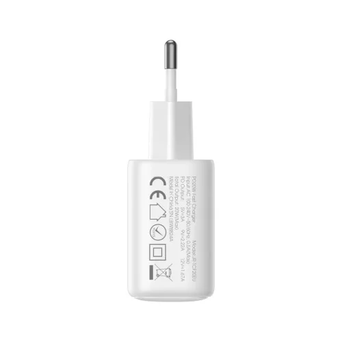 Joyroom JR-TCF20 USB-C PD 20W hálózati töltő - fehér + USB-C / US-6956116723118 4 kép