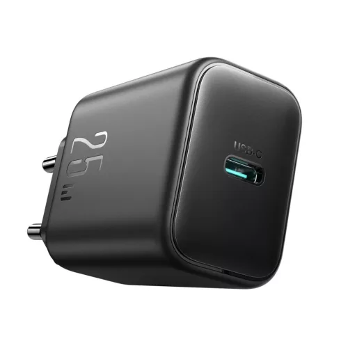 Joyroom JR-TCF23 USB-C 25W SFC / PPS / PD hálózati töltő - fekete-6956116722913 2 kép