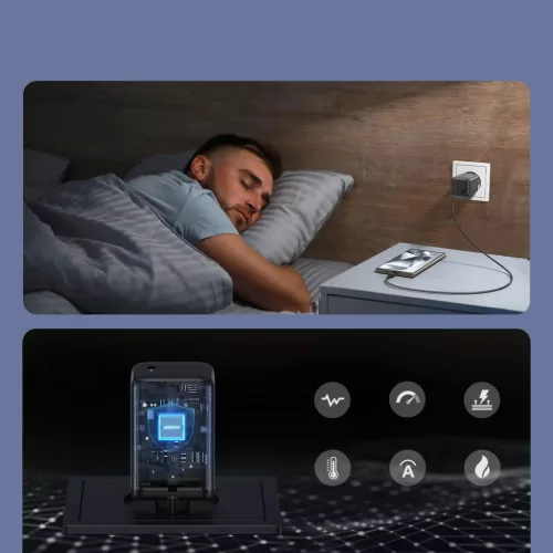 Joyroom JR-TCG18 hálózati USB-C töltő adapter 65W 1 x USB-C (EU cs-6956116766559 5 kép