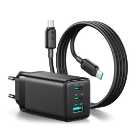 Hálózati töltő Joyroom JR-TG10 65 W GaN 2x USB-C + USB-A kábellel-6956116790172 1 kép
