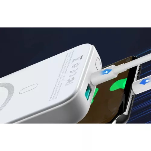 Mini Vezeték nélküli PowerBank 20W 10000mAh Joyroom JR-W020 (fehér-6941237119698 3 kép