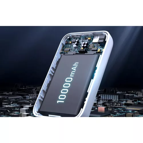 Mini Vezeték nélküli PowerBank 20W 10000mAh Joyroom JR-W020 (fehér-6941237119698 7 kép