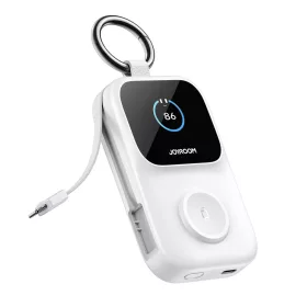 Joyroom JR-W19 5W Hordozható Óra Vezeték Nélküli Töltő Fehér-6956116781507 1 kép