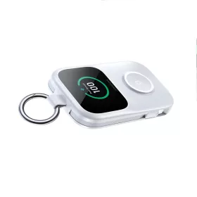 Joyroom JR-W19 5W Hordozható Óra Vezeték Nélküli Töltő Fehér-6956116781507 2 kép