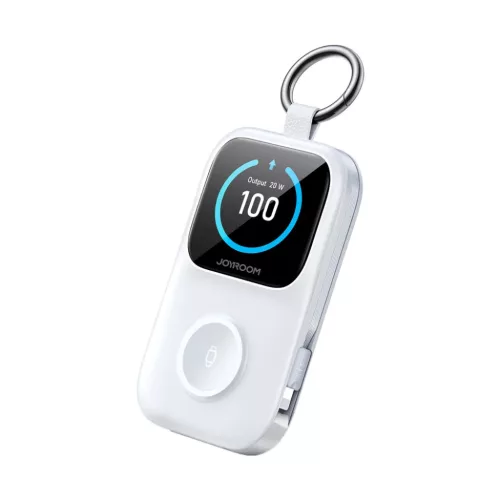 Joyroom JR-W19 5W Hordozható Óra Vezeték Nélküli Töltő Fehér-6956116781507 3 kép