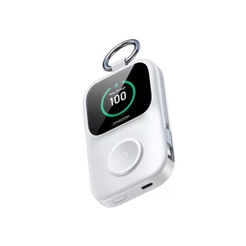 Joyroom JR-W19 5W Hordozható Óra Vezeték Nélküli Töltő Fehér-6956116781507 4 kép