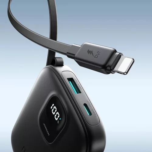 Joyroom JR-PBF18 22.5W 10000mAh Powerbank beépített Lightning kábel-6956116704308 10 kép