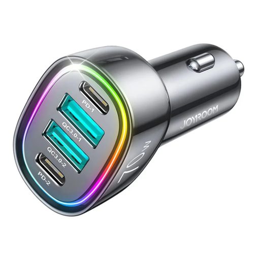 Joyroom 70W autós töltő 4 porttal: 2 x USB C, 2 x USB fekete (JR-CL-6956116701802 1 kép