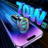 Joyroom 70W autós töltő 4 porttal: 2 x USB C, 2 x USB fekete (JR-CL-6956116701802 3 kép