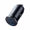 Joyroom JR-CCN06 30W 2x USB-C mini autós töltő fém - fekete-6941237112071 4 kép