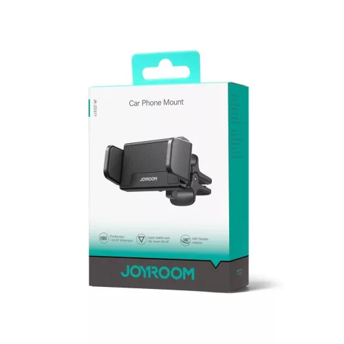 Joyroom szellőzőre erősíthető autós telefontartó fekete (JR-ZS3-6956116764838 5 kép