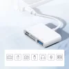 Joyroom S-H142 Lightning OTG HUB - USB-A 3.2 / Lightning / SD, TF kár-6941237169259 3 kép