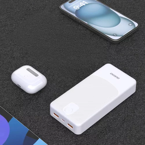 Dudao K10Pro külső akkumulátor 2,4 A 20000 mAh 2 x USB-A - fehér-6977196683819 5 kép