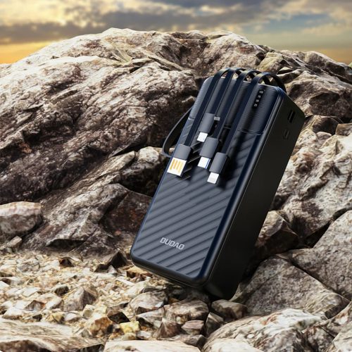 Dudao K11 Max 30000mAh Powerbank beépített kábelekkel - Fekete-6977196681914 5 kép