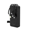 Dudao K11 Pro 20000mAh Powerbank beépített kábelekkel - Fekete