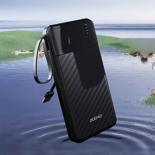 Dudao K11 Pro 20000mAh Powerbank beépített kábelekkel - Fekete-6977196681877 3 kép