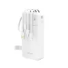 Dudao K11 Pro 20000mAh Powerbank beépített kábelekkel - Fehér