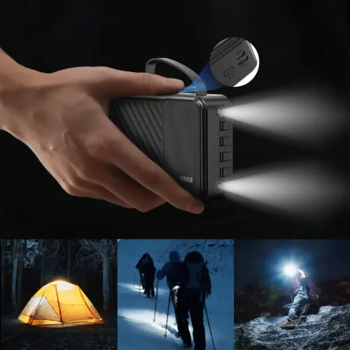 Dudao K11 Pro 20000mAh Powerbank beépített kábelekkel - Fehér-6977196681884 5 kép