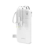 Dudao K11 10000mAh Powerbank beépített kábelekkel - Fehér