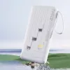 Dudao K11 10000mAh Powerbank beépített kábelekkel - Fehér-6977196681860 3 kép