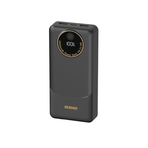 Powerbank Dudao K12 10000mAh PD22.5W USB-A, USB-C - fekete
