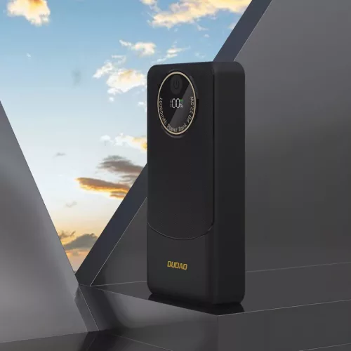 Dudao K12Pro Power Bank 22.5W PD 20000mAh USB-A, USB-C - Fekete-6977196683895 2 kép