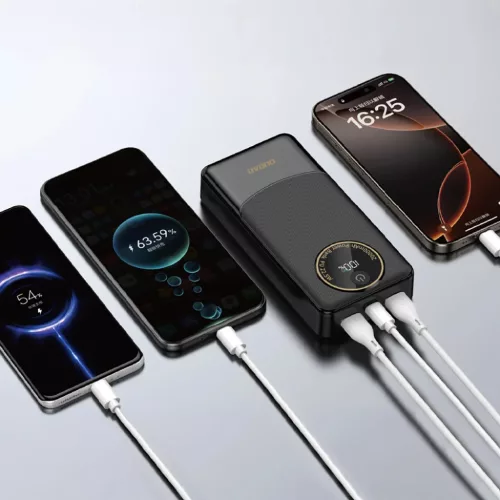 Dudao K12Pro Power Bank 22.5W PD 20000mAh USB-A, USB-C - Fekete-6977196683895 5 kép