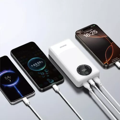 Dudao K12Pro Power Bank 22.5W PD 20000mAh USB-A, USB-C - Fehér-6977196683888 4 kép