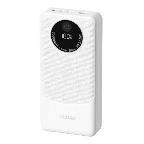 Powerbank Dudao K12Pro 22.5W PD 20000mAh USB-A, USB-C - fehér-6976625333905 5 kép