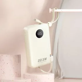 Dudao K14+ 22,5W 20000 mAh beépített type-C és lightning kábeles p-6977196680023 2 kép