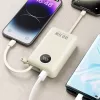 Dudao K14+ 22,5W 20000 mAh beépített type-C és lightning kábeles p-6977196680023 5 kép
