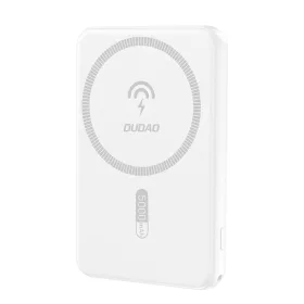   Dudao K14S USB-A / USB-C / MagSafe vezeték nélküli powerbank 20W 5000mAh - fehér