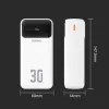 Dudao K15Max 30000mAh PD 22,5 W külső akkumulátor beépített USB-C-6977196682485 4 kép
