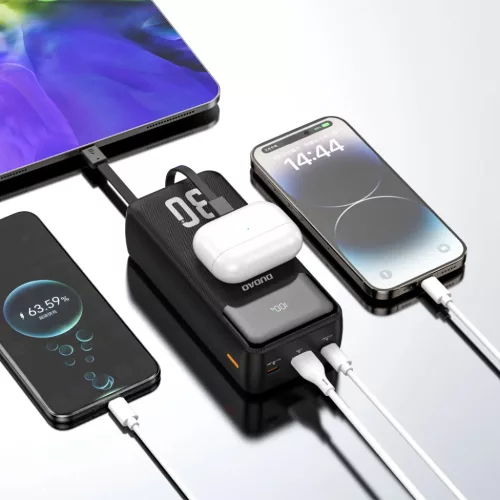 Dudao K15Max 30000mAh PD 22,5 W külső akkumulátor beépített USB-C-6977196682485 5 kép