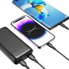 Dudao K18-1W 10000mAh USB-A / USB-C / Micro USB powerbank - fekete-6976625332052 2 kép