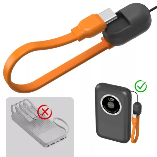 Powerbank Dudao K21 Mini 10000mAh 22.5W USB-A / USB-C - szürke-6976625333417 2 kép