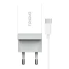Gyors töltő Foneng 1x USB K210 + USB Type C kábel 1m