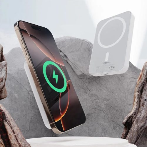 Powerbank Dudao K26S 5000mAh 20W USB-A / USB-C / MagSafe - fehér mags-6976625333738 3 kép