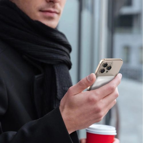 Powerbank Dudao K26S 5000mAh 20W USB-A / USB-C / MagSafe - fehér mags-6976625333738 4 kép