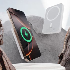 Dudao K26 Power Bank 10000mAh 20W USB-A / USB-C / MagSafe - Fehér-6977196683703 2 kép