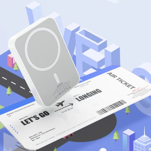 Dudao K26 Power Bank 10000mAh 20W USB-A / USB-C / MagSafe - Fehér-6977196683703 7 kép