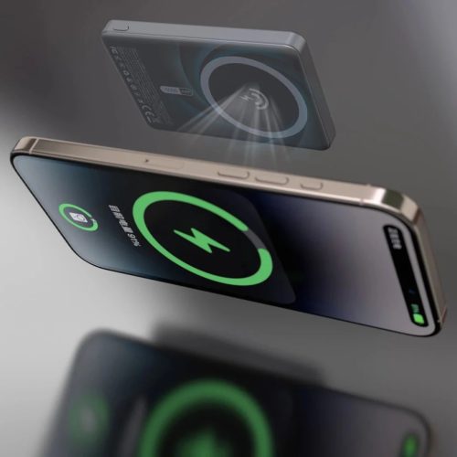 Dudao K28 10000mAh PD 22.5W MagSafe Powerbank fém tokkal és gyűrűs-6977196680146 6 kép