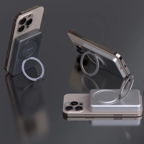 Dudao K28 10000mAh PD 22.5W MagSafe Powerbank fém tokkal és gyűrűs-6977196680146 10 kép