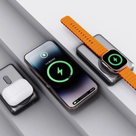 Dudao K29 10000mAh PD 20W MagSafe Power Bank fém tokkal, állvánnyal-6977196680245 2 kép