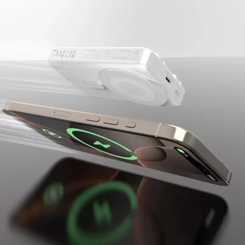 Dudao K29 10000mAh PD 20W MagSafe Power Bank fém tokkal, állvánnyal-6977196680245 3 kép