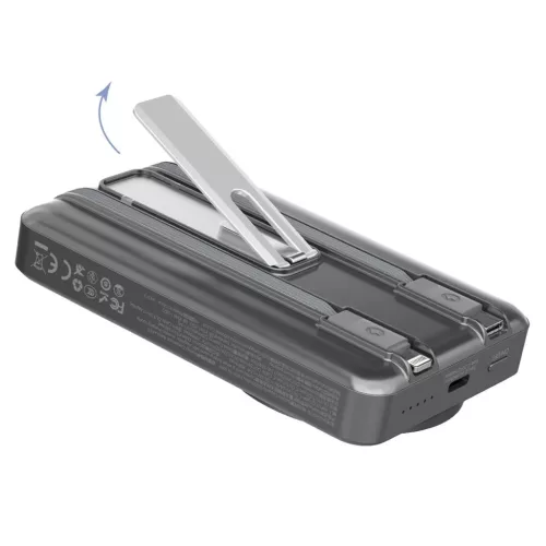 Dudao K29 10000mAh PD 20W MagSafe Power Bank fém tokkal, állvánnyal-6977196680245 7 kép